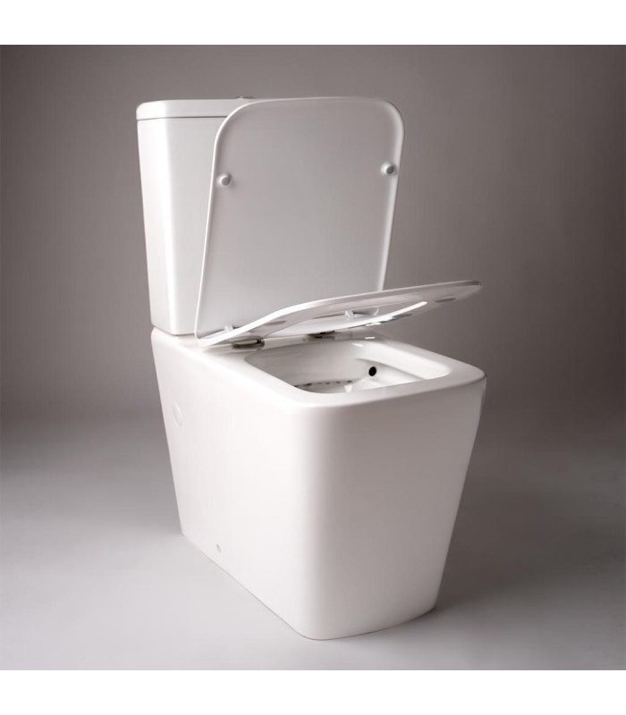 Inodoro PARIS Compacto de Dos Piezas  Diseño  Moderno. Mecanismo Economizador 3/6. Salida Dual. Asiento en ABS, Rimless.