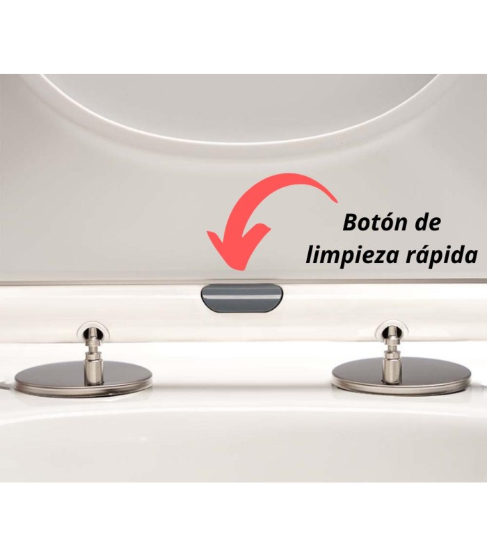 Inodoro PARIS Compacto de Dos Piezas  Diseño  Moderno. Mecanismo Economizador 3/6. Salida Dual. Asiento en ABS, Rimless.