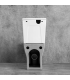 Pack Inodoro completo compacto tapa con asiento amortiguada en PP, cisterna con mecanismos ECO, adosado a pared BTW