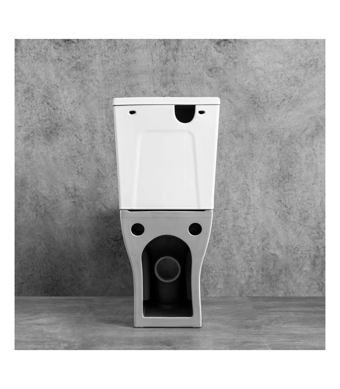 Pack Inodoro completo compacto tapa con asiento amortiguada en PP, cisterna con mecanismos ECO, adosado a pared BTW