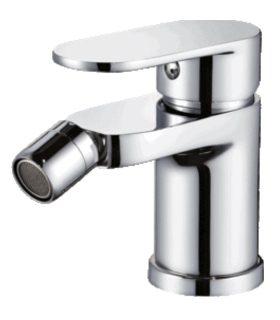 Grfería monomando para bidé acabado cromo modelo Paris, con cartucho cerámico de 35mm