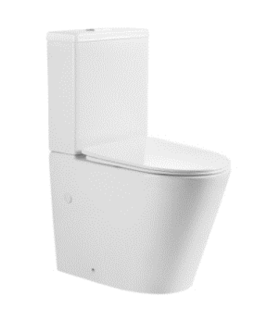 Pack Inodoro completo compact round rimless blanco con tapa amortiguada UF