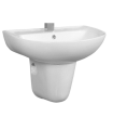 Lavabo con Semipedestal de porcelana blanca