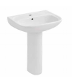 Lavabo con Pedestal de porcelana blanca