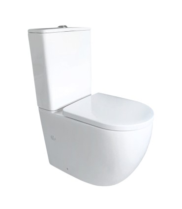 Pack Inodoro completo compacto con rimless y tapa en UF. Doble descarga