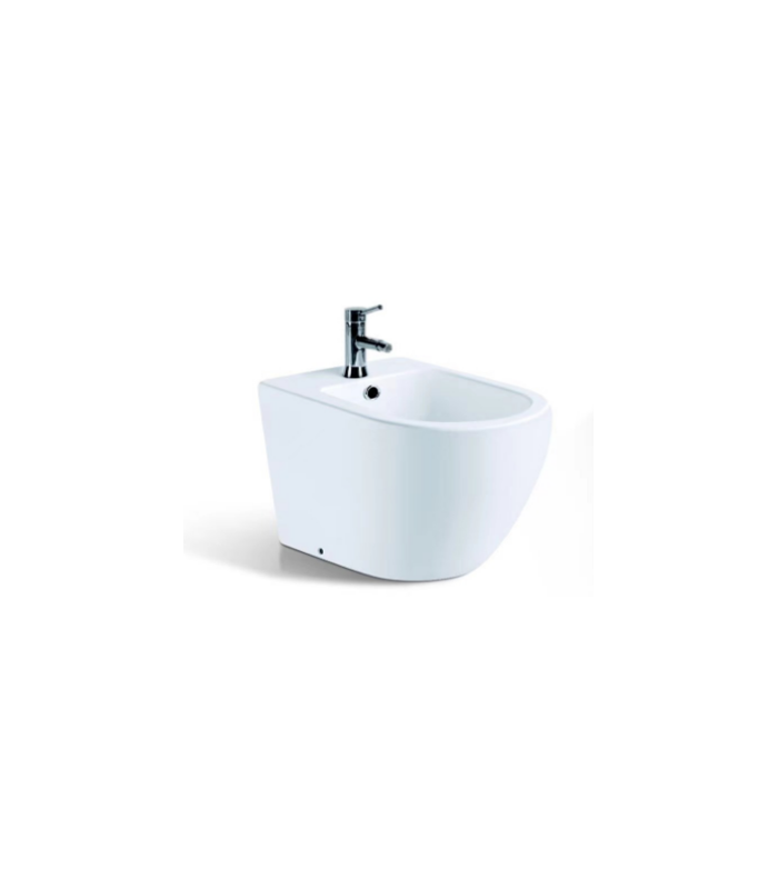 Bidé  redondeado de cerámica blanca de alta calidad