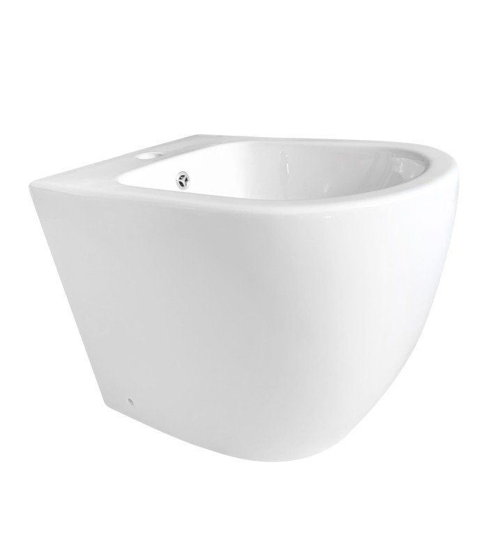 Bidé  redondeado de cerámica blanca de alta calidad