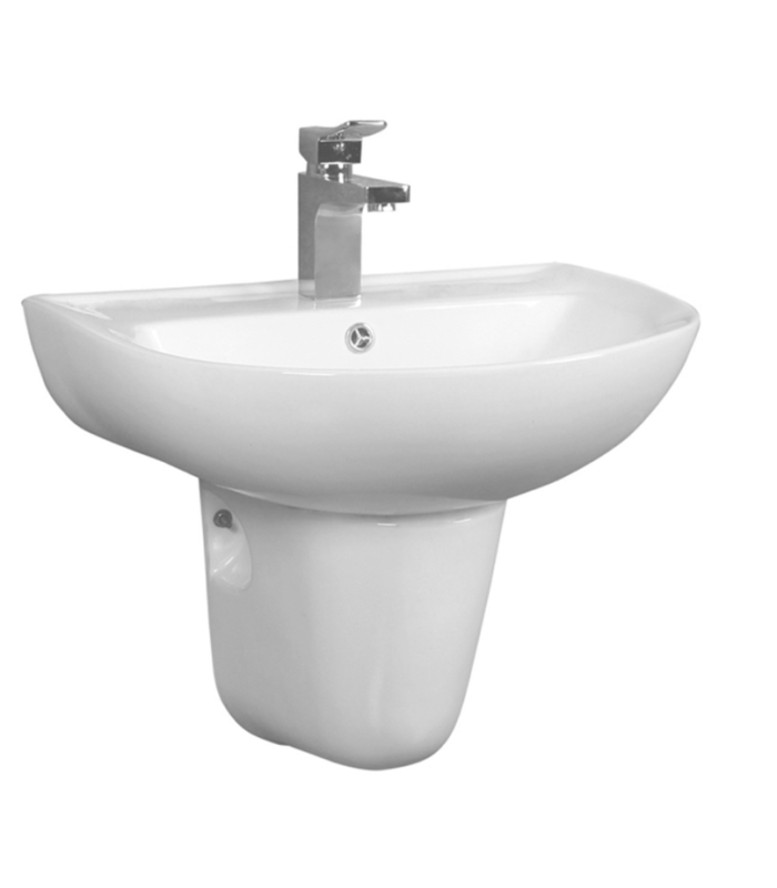 Lavabo con Pedestal de porcelana blanca