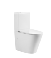 Inodoro completo compacto Round rimless Pack inodoro fabricado en porcelana completo con tapa amortiguada UF