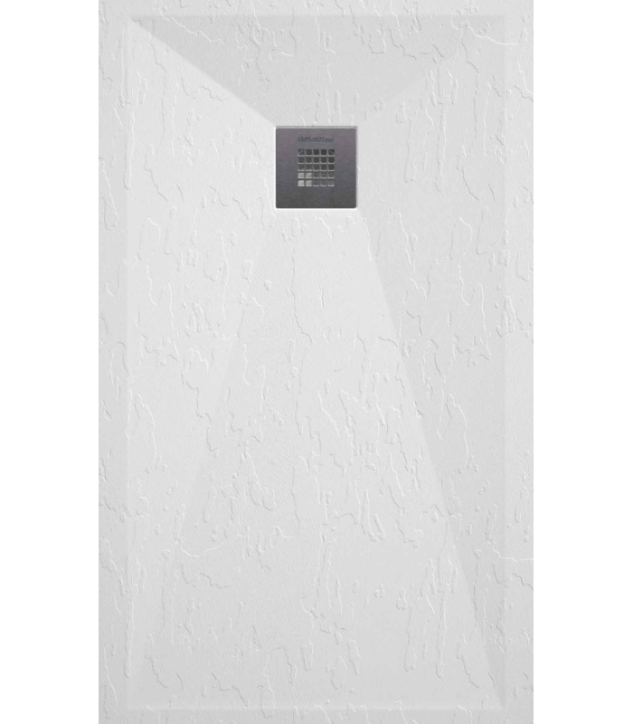 Plato de ducha Classic | Textura pizarra | carga mineral válvula incluida