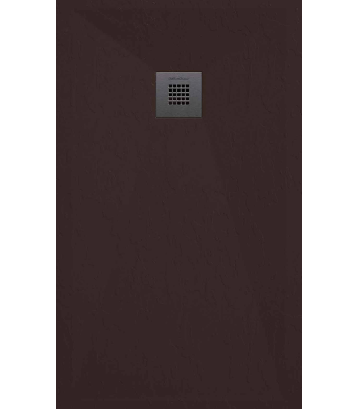 Plato de ducha Classic | Textura pizarra | carga mineral válvula incluida