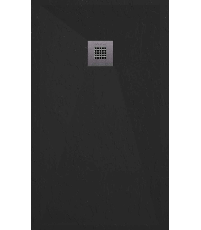 Plato de ducha Classic | Textura pizarra | carga mineral válvula incluida