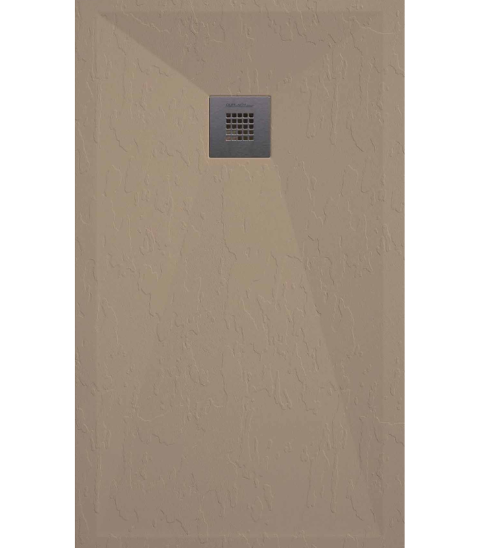 Plato de ducha Classic | Textura pizarra | carga mineral válvula incluida