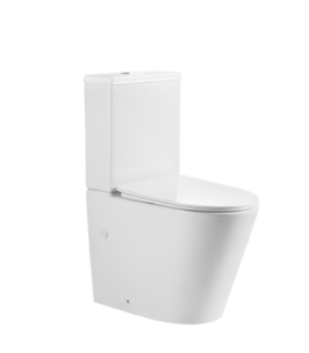 Pack Inodoro completo compact round rimless blanco con tapa amortiguada UF