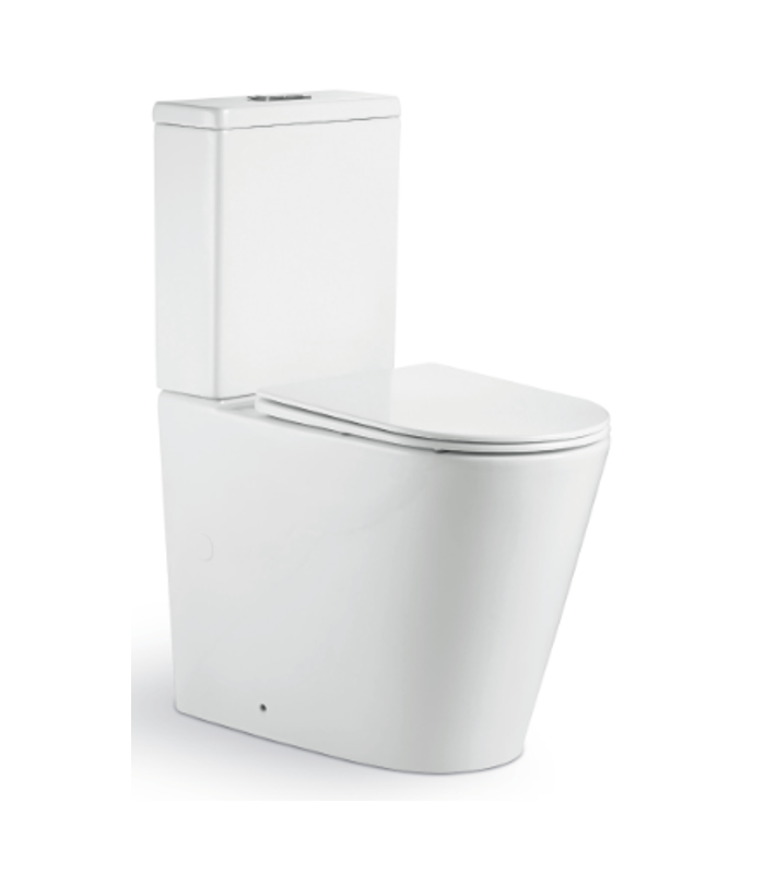 Pack Inodoro completo movilidad reducida rimless blanco con tapa amortiguada UF