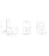 Pack Inodoro completo movilidad reducida rimless blanco con tapa amortiguada UF