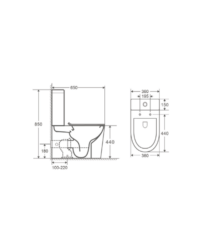 Pack Smart toilet Inodoro inteligente con mando a distancia y calefactable