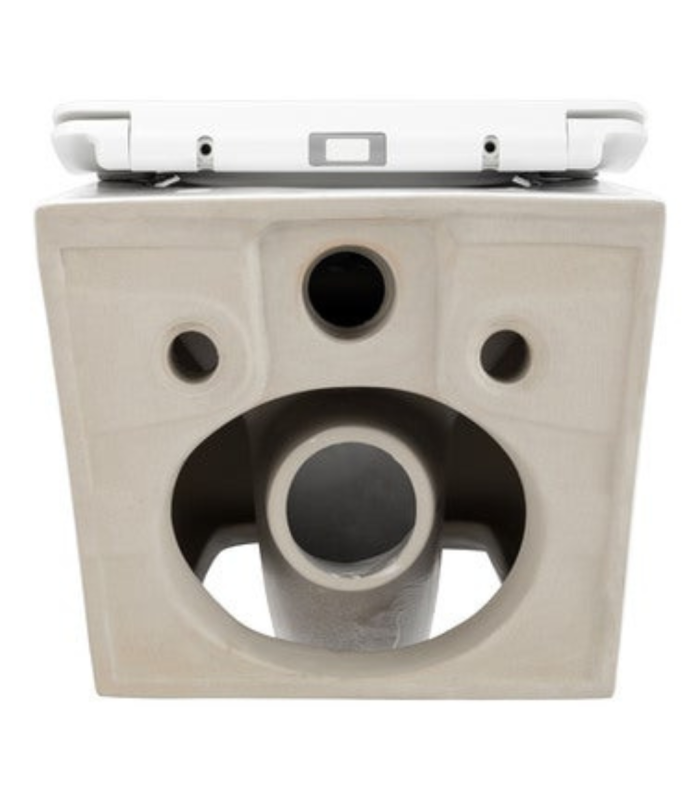 Pack Indoro suspendido cuadrado blanco con tapa amortiguada UF