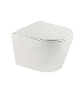 Pack Indoro suspendido redondo blanco con tapa amortiguada UF