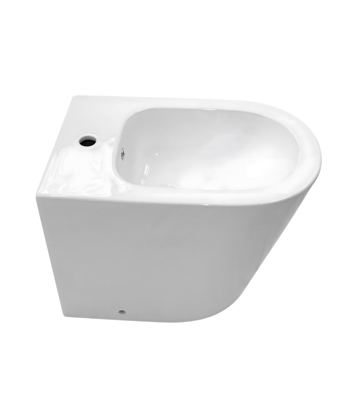 Bidé redondo fabricado en porcelana blanca de alta calidad