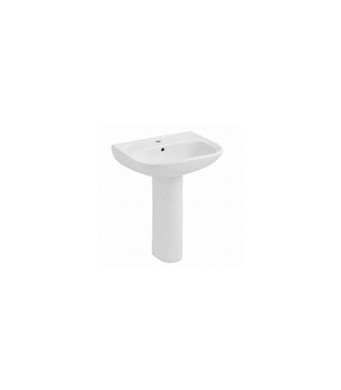 Lavabo con Pedestal de porcelana blanca