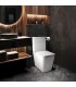 Inodoro PARIS Compacto de Dos Piezas  Diseño  Moderno. Mecanismo Economizador 3/6. Salida Dual. Asiento en ABS, Rimless.