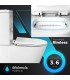 Inodoro VENECIA Pack WC  Compacto Blanco con Sistema Rimless, Diseño Moderno Tapa con caida amortiguada, Salida Dual Eficiente